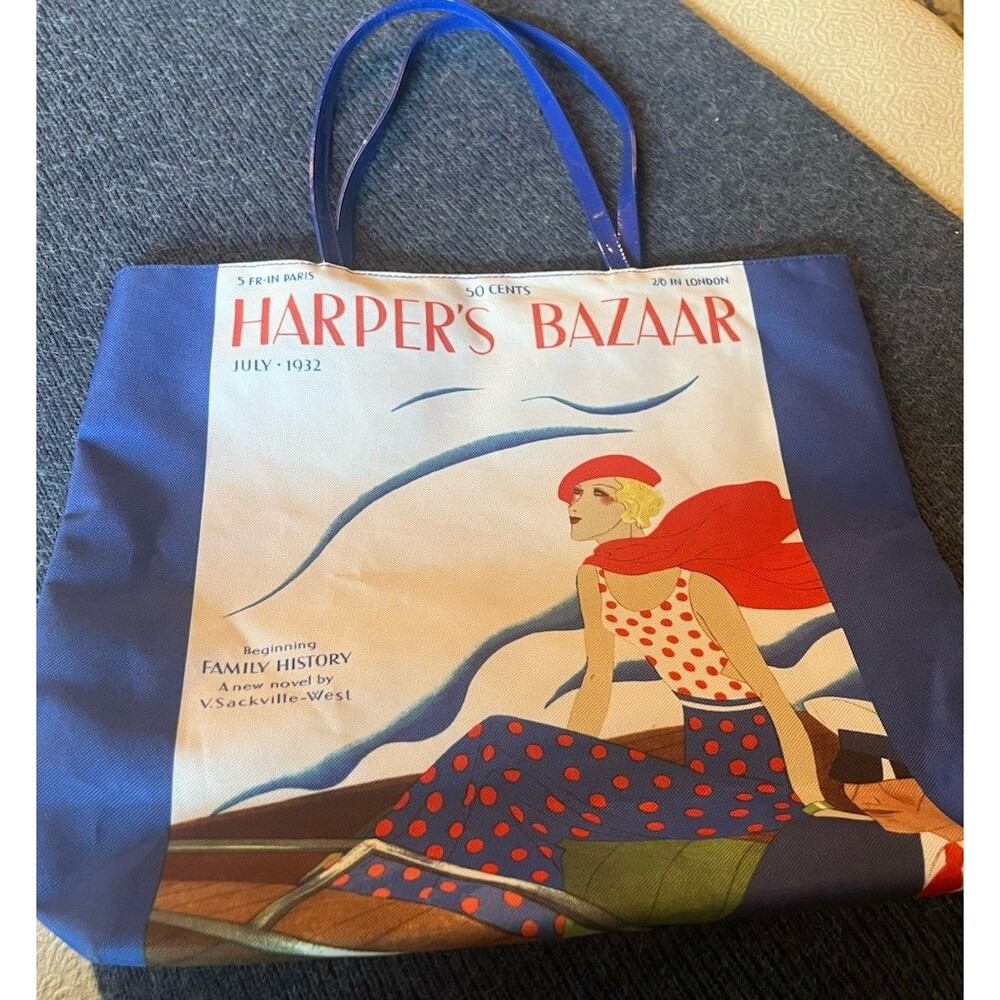 HARPER'S BAZAAR Shopper Beach Tote Bag Estee Lauder